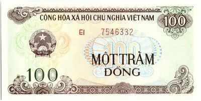Vietnam 100 Dong,  Armoiries - Temple  - 1991 - P.105