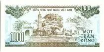 Vietnam 100 Dong,  Arms - Temple  - 1991 - P.105