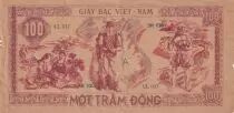 Vietnam 100 Dong - Ho Chi Minh - ND (1948) - CL 037 - SR 020 - VF - P.28a