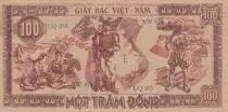 Vietnam 100 Dong Ho Chi Minh - 1948 - P.28a Serial UQ055-XW078