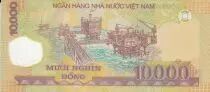 Vietnam 10000 Dong Ho Chi Minh - Plataforma petrol&iacute;fera  2007