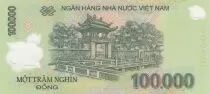 Vietnam 100000 Dong - Ho Chi Minh - Van Mieu temple - 2021 - Polymer