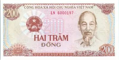 Vietnam 200 Dong,  Ho Chi Ming - Tracteur - 1987 - P.100