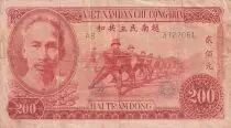 Vietnam 200 Dong - Ho Chi Minh - ND (1951) - S�rie AB - F to VF - P.63a