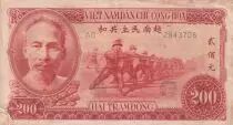 Vietnam 200 Dong - Ho Chi Minh - ND (1951) - S�rie AC - F to VF - P.63a
