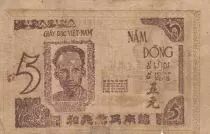 Vietnam 5 Dong - Ho Chi Minh - Blacksmith - 1946