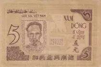 Vietnam 5 Dong - Ho Chi Minh - Blacksmith - 1946