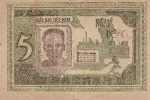 Vietnam 5 Dong - Ho Chi Minh - Forgeron - 1946