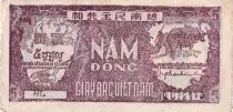 Vietnam 5 Dong - Ho Chi Minh - ND (1948) - Letter HL-Q072113- XF - P.17