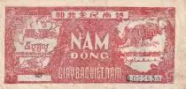 Vietnam 5 Dong - Ho Chi Minh - ND (1948) - Letter MH-Q.022530 - aVF - P.17