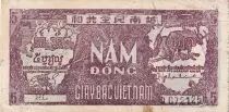 Vietnam 5 Dong - Ho Chi Minh - ND (1948) - Serial HL-Q