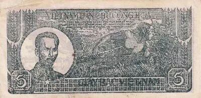 Vietnam 5 Dong - Ho Chi Minh - ND (1948) - S�rie HL-Q