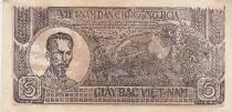 Vietnam 5 Dong - Ho Chi Minh - Red Reverse - 1948 - B.019083