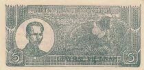 Vietnam 5 Dong - Ho Chi Minh - Two men and water buffaloes - 1948 - DM Series