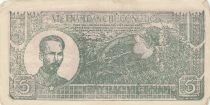 Vietnam 5 Dong - Ho Chi Minh - Two men and water buffaloes - 1948 - MC Series