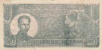 Vietnam 5 Dong - Ho Chi Minh - Two men and water buffaloes - 1948