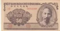 Vietnam 50 Dong - Ho Chi Minh - Paysans - 1951 - Série AB