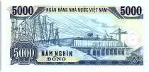 Vietnam 5000 Dong, Ho Chi Minh - Barrage  - 1991 - P.108