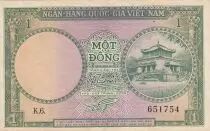 Vietnam del Sud 1 Dong - Temple of King H&ugrave;ng - Museum - 1956 - Series K.6