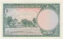 Vietnam del Sud 1 Dong - Temple of King H&ugrave;ng - Museum - 1956 - Series N.4