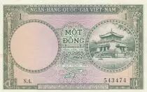 Vietnam del Sud 1 Dong - Temple of King H&ugrave;ng - Museum - 1956 - Series N.4