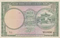 Vietnam del Sud 1 Dong - Temple of King H&ugrave;ng - Museum - 1956 - Series V.1