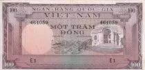 Vietnam del Sud 100 Dong - Landscape - ND (1966) - Serial E.1 - P.18