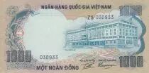 Vietnam del Sud 1000 Dong, Palace of independence - Elephants - 1972 - P.34