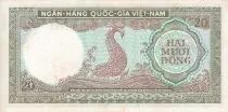 Vietnam del Sud 20 Dong - Fish - ND (1964) - Serial A.7 - P.16