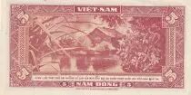Vietnam del Sud 5 Dong - Buffalo - House - ND (1955) - Serial 47-A - P.13a