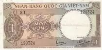 Vietnam del Sur 1 Dong - Guilloches - Tractor - 1964 - Series S.1