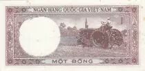 Vietnam del Sur 1 Dong - Guilloches - Tractor - 1964 - Series S.1