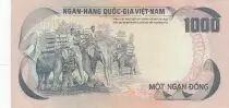 Vietnam del Sur 1000 Dong, Palace of independence - Elephants - 1972 - P.34