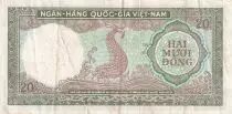 Vietnam del Sur 20 Dong - Fish - ND (1964) - Serial Z.6 - P.16