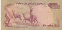 Vietnam del Sur 200 Dong - Independence Palace - Deer - 1972 - Series S.1