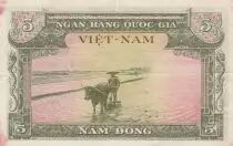Vietnam del Sur 5 Dong - Phoenix - Farmer - 1955 - Z4 Series