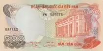 Vietnam del Sur 500 Dong - Bank building - Guilloches - 1970 - Series V.8