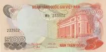 Vietnam del Sur 500 Dong - Bank building - Guilloches - 1970 - Series W.8
