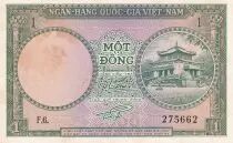 Vietnam du Sud 1 Dong - Temple - ND (1956) - Série F.6 - P.1