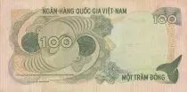 Vietnam du Sud 100 Dong - Banque nationale - Guilloches - 1970 - Série J.1