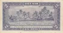 Vietnam du Sud 2 Dong - Bateau - Maison de campagne - 1955 - Série 45-A