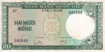 Vietnam du Sud 20 Dong - Poisson - ND (1964) -  Série A.7 - P.16