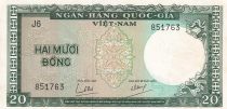 Vietnam du Sud 20 Dong - Poisson - ND (1964) -  Série J.6 - P.16