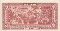 Vietnam du Sud 5 Dong - Buffle - Maison - ND (1955) -  Série 15-B - P.13a