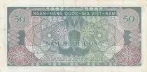 Vietnam du Sud 50 Dong - Bâtiment de la banque - Guilloches - 1969 - Série B.13