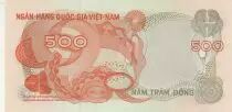 Vietnam du Sud 500 Dong - Bâtiment de la banque - Guilloches - 1970 - Série V.8