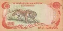 Vietnam du Sud 500 Dong - Palais de l\'Indépendance - Tigre - 1972 - Série N.4