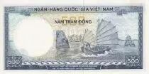 Vietnam du Sud 500 Dong - Tran Hung Dao - Bateau - ND (1966) - Série D.9 - P.23a