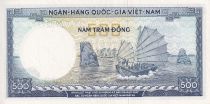 Vietnam du Sud 500 Dong - Tran Hung Dao - Bateau - ND (1966) - Série T.7 - P.23a