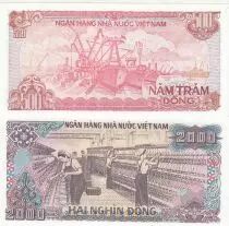 Vietnam Set of 3 banknotes  -  Ho Chi Minh - 1987-1991